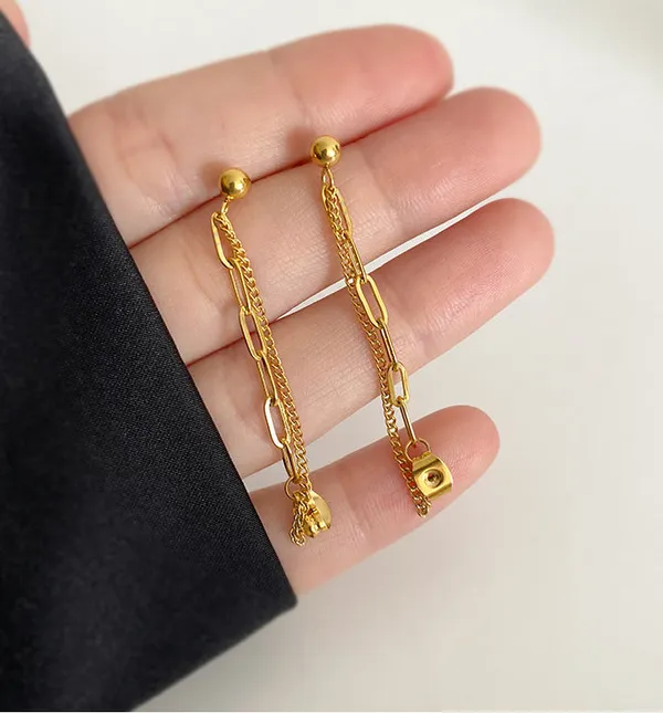 Gold_Tassel_Chain_Earrings_For_Women